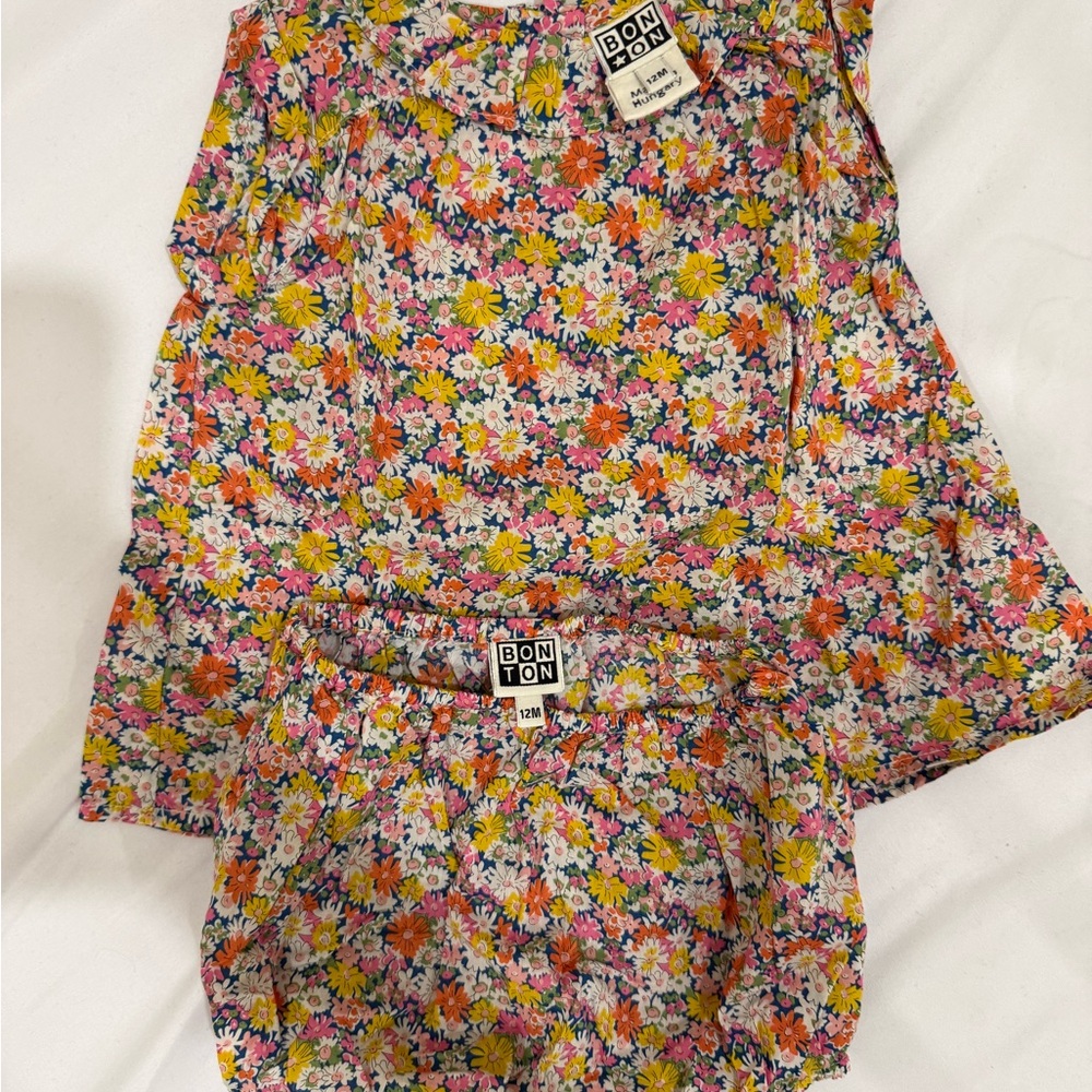 Bonton Multicolor Floral Outfit